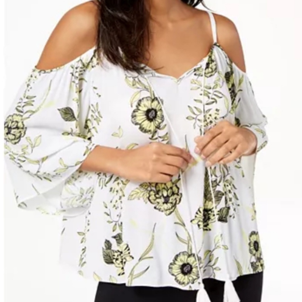 Inc International Concepts Cold Shoulder Floral to